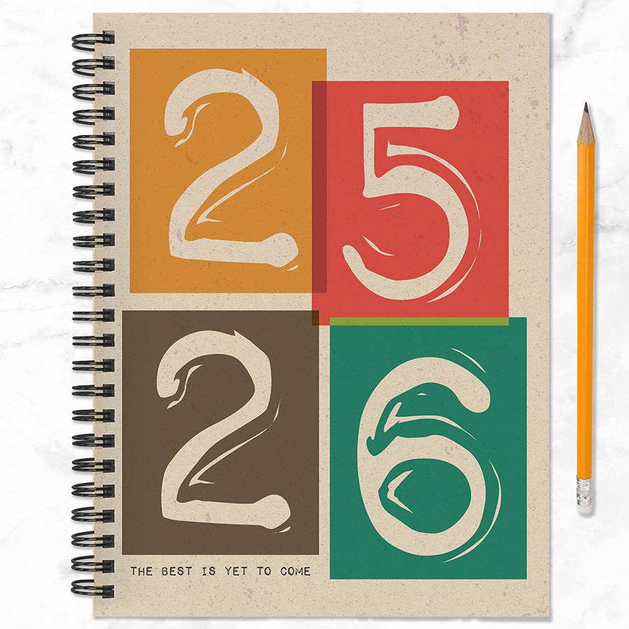 Stamp Out Medium Weekly Monthly Planner July 2025-June 2026
