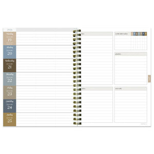 Simply French Blue Medium Weekly Monthly Planner 2025-2026