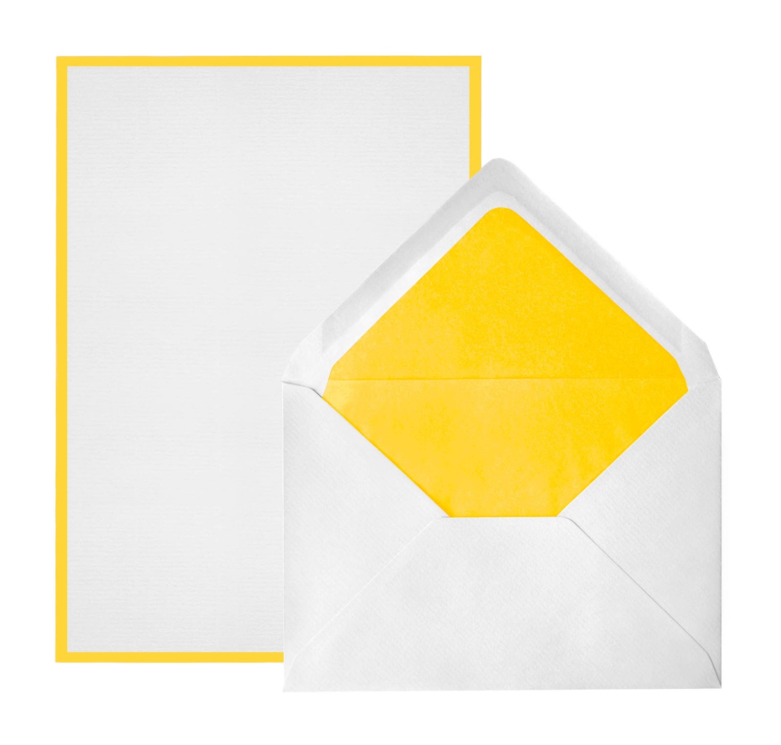 Original Crown Mill Bi-Color Sheet Correspondence Box A5: White/Yellow / A5 (5.75x8.25")