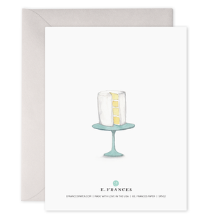 Wedding Cake | Wedding Shower Greeting Card: 4.25 X 5.5 INCHES