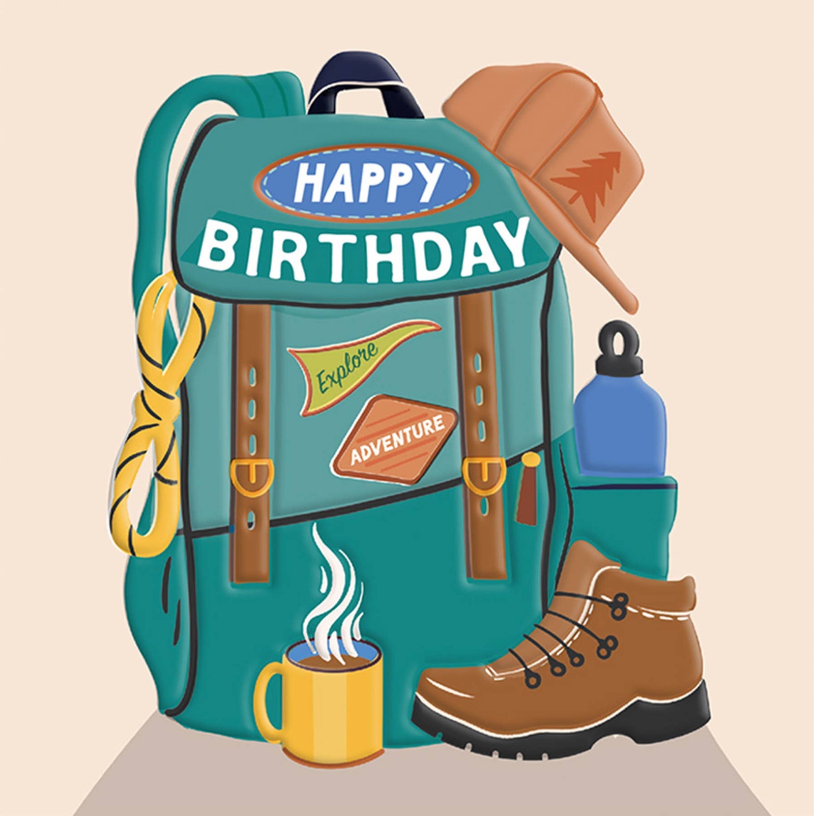 BIRTHDAY BACKPACK GREETING CARD  ROSANNA ROSSI