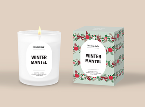 Winter Mantel Candle