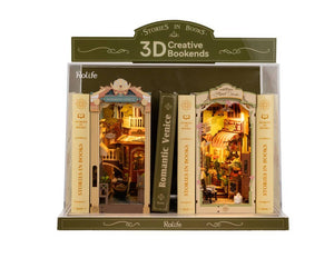 TGB09 Rolife Floral Corner DIY Book Nook Shelf Insert Kit