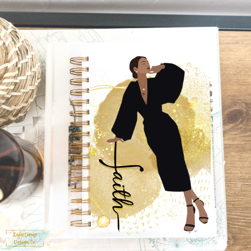 Lean on Faith - 8.5"x 5.5" Spiral Notebook