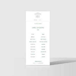 Clear Label Stickers | Legend: Clear Label Stickers | Legend