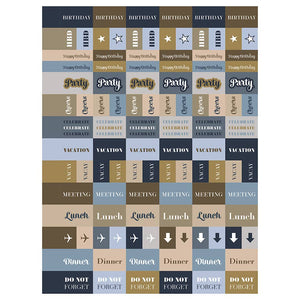 Simply French Blue Medium Weekly Monthly Planner 2025-2026