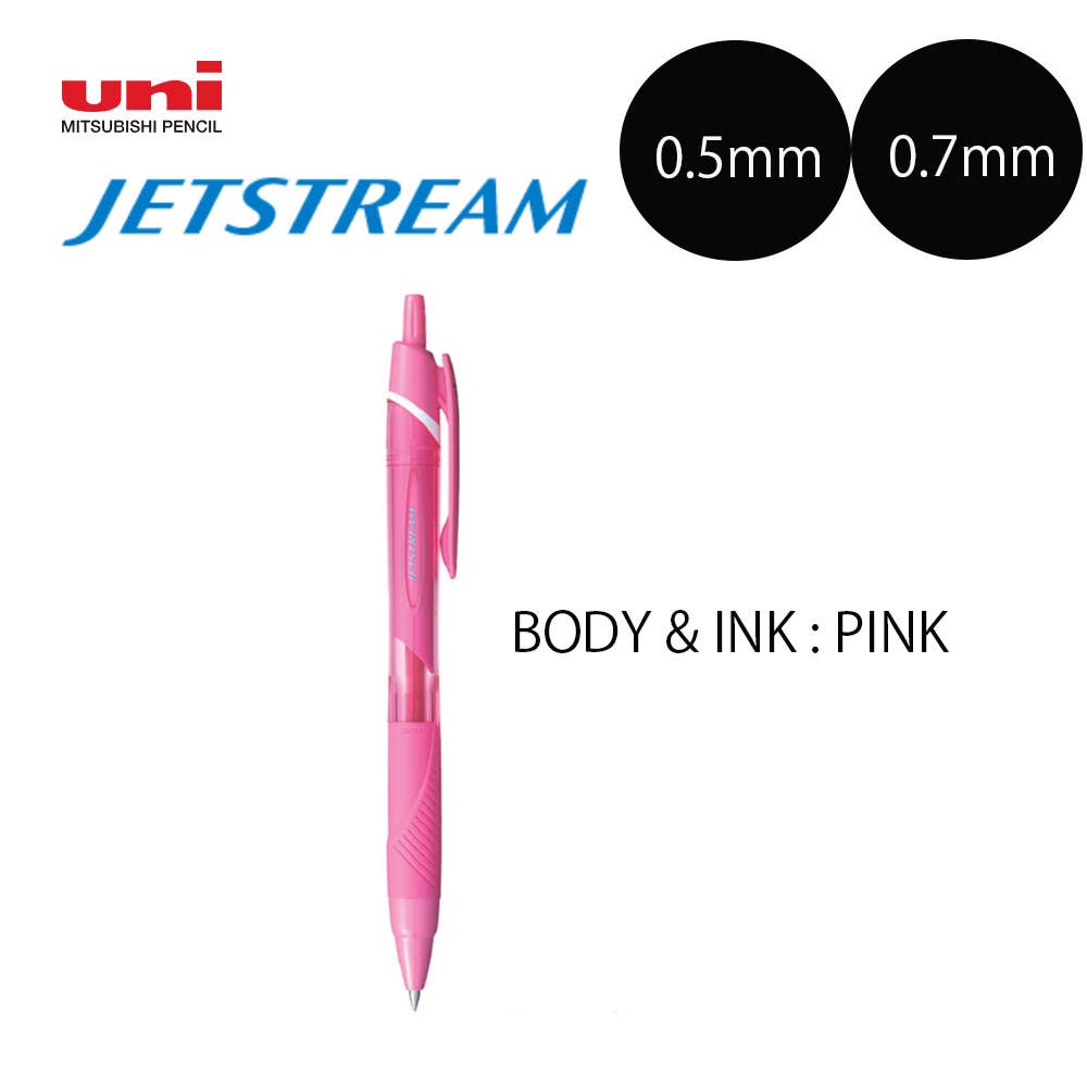 UNI JETSTREAM COLOR BALLPOINT PEN: 0.7mm