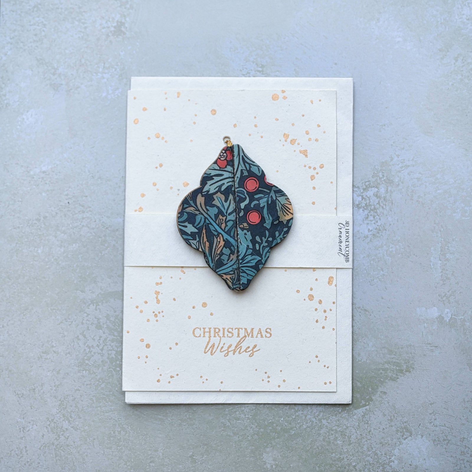 Handmade Ornament Lantern Greeting Card Paper Mirchi