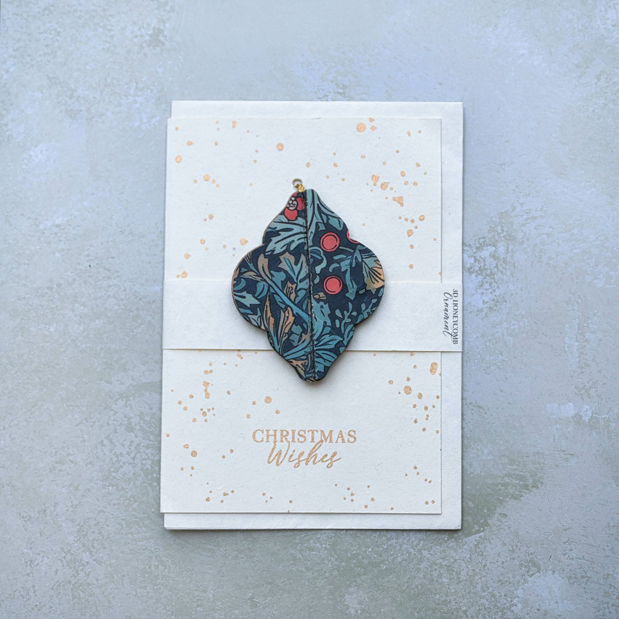 Handmade Ornament Lantern Greeting Card Paper Mirchi