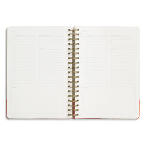 Daily Planner, Undated, Hardcover B5 Spiral - Gradient Orb