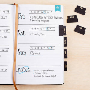 Neutral Monthly Adhesive Tabs