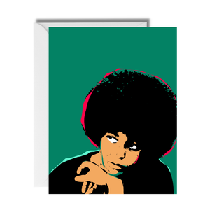 Angela Davis Empowerment Quote Card | Black Author Activist