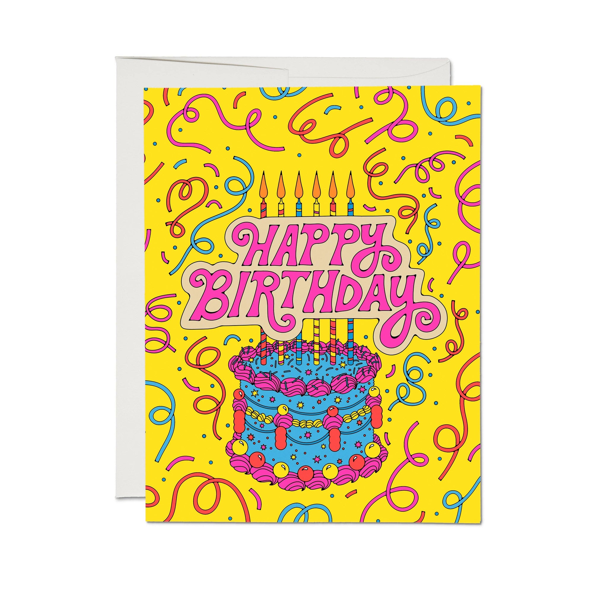Cake and Confetti greeting card: Single