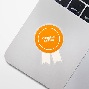 Order-In Expert Ribbon Award Sticker
