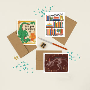 For The Books | Book-lover Shelfie Birthday Card
