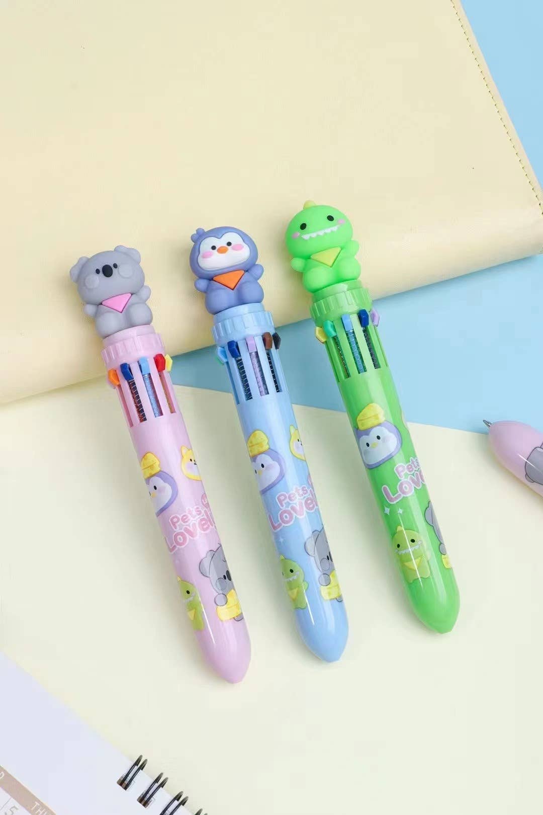 ANIMAL 10-COLOR RETRACTABLE BALL PEN