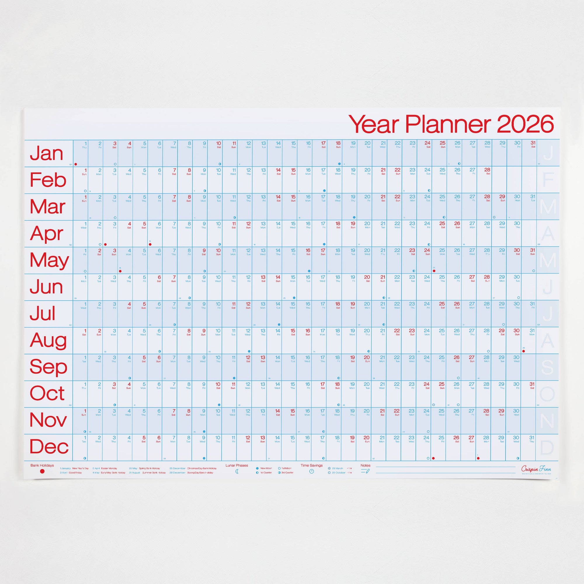 2026 Year Planner - Classic Landscape View