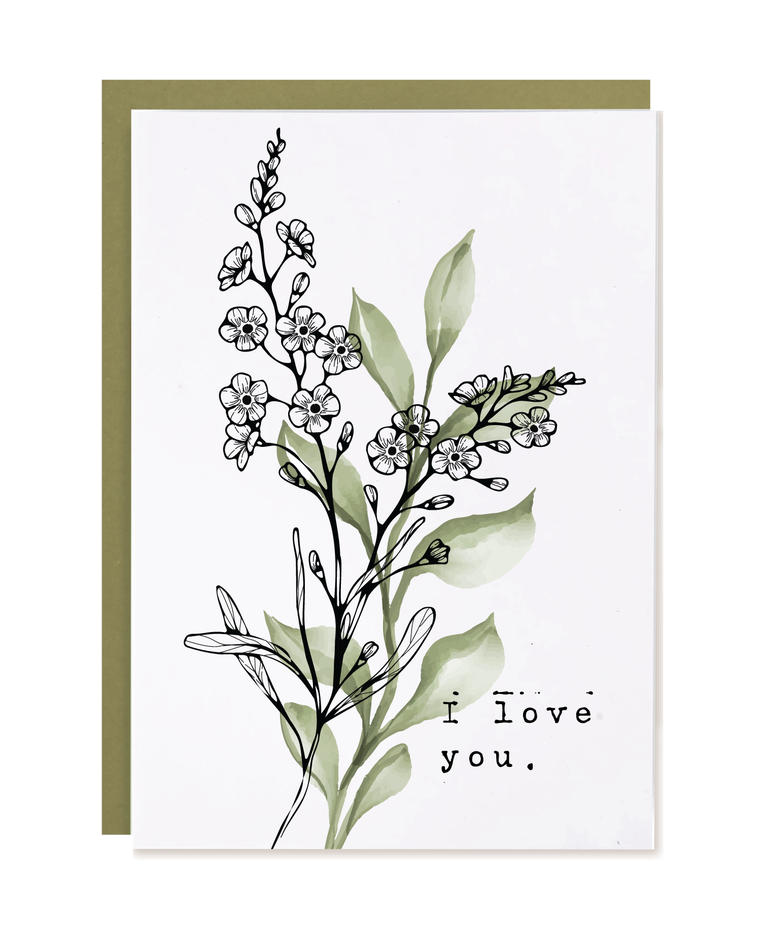 TOKA | I Love You | Cotton Rag Greeting Card
