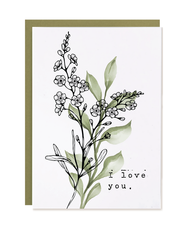 TOKA | I Love You | Cotton Rag Greeting Card - Paper Herald