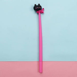 Black Cat Wiggle Gel Pen