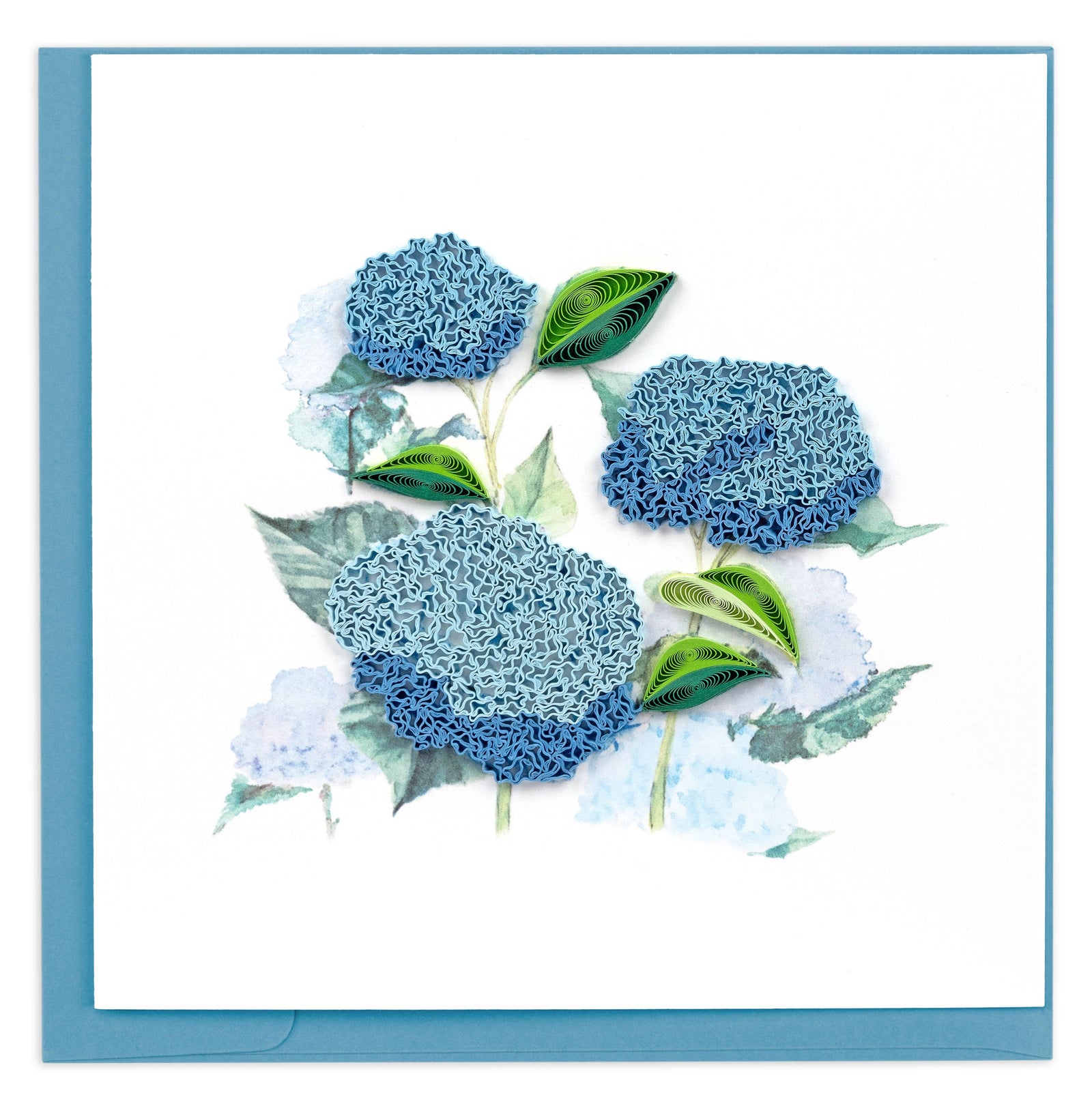 Quilled Wild Hydrangeas Greeting Card