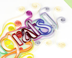Congrats Congrats - Quilled Congratulations Card