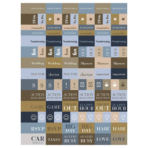 Simply French Blue Medium Weekly Monthly Planner 2025-2026