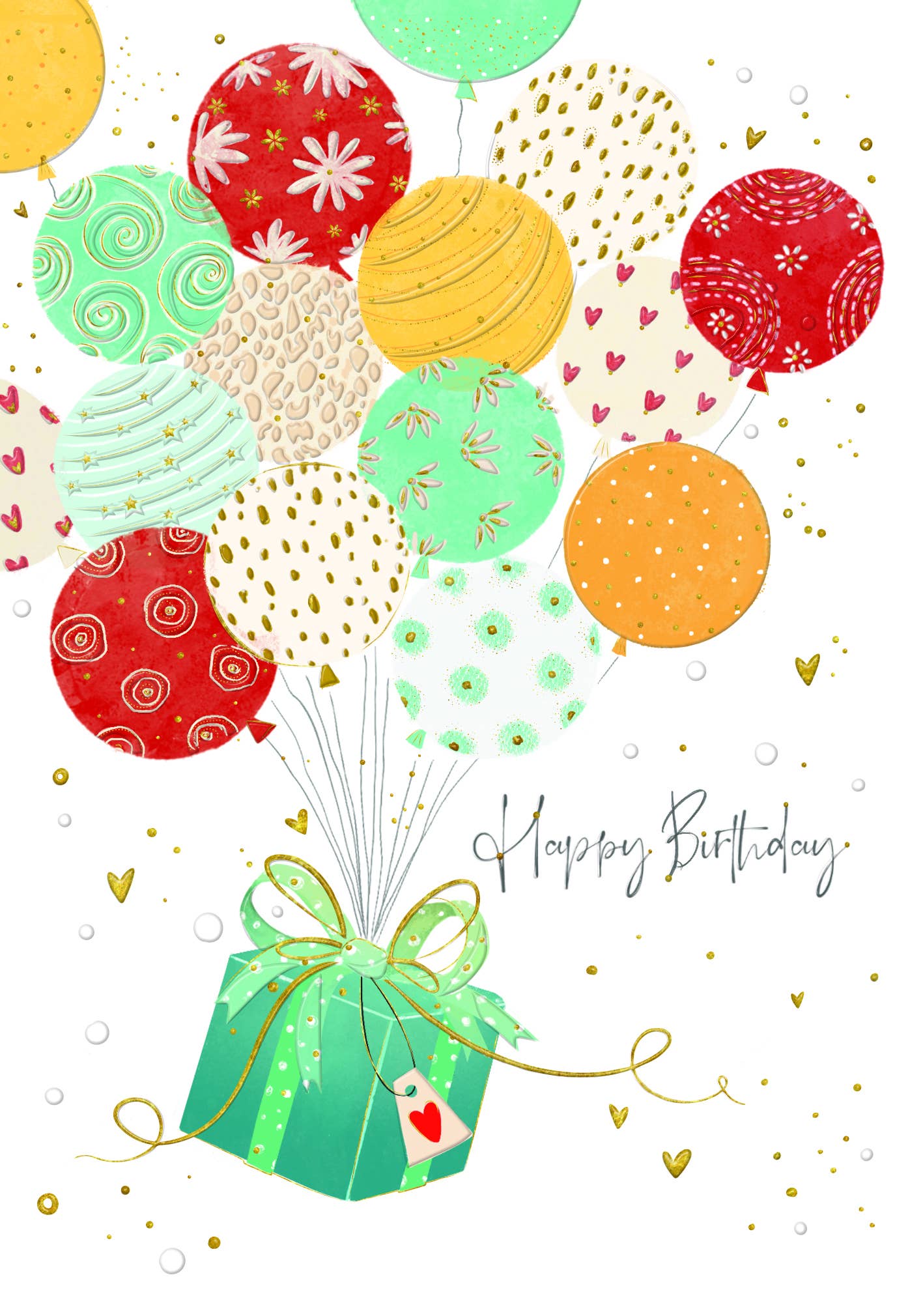 BIRTHDAY GREETING CARD BALLOON GIFT TURNOWSKY