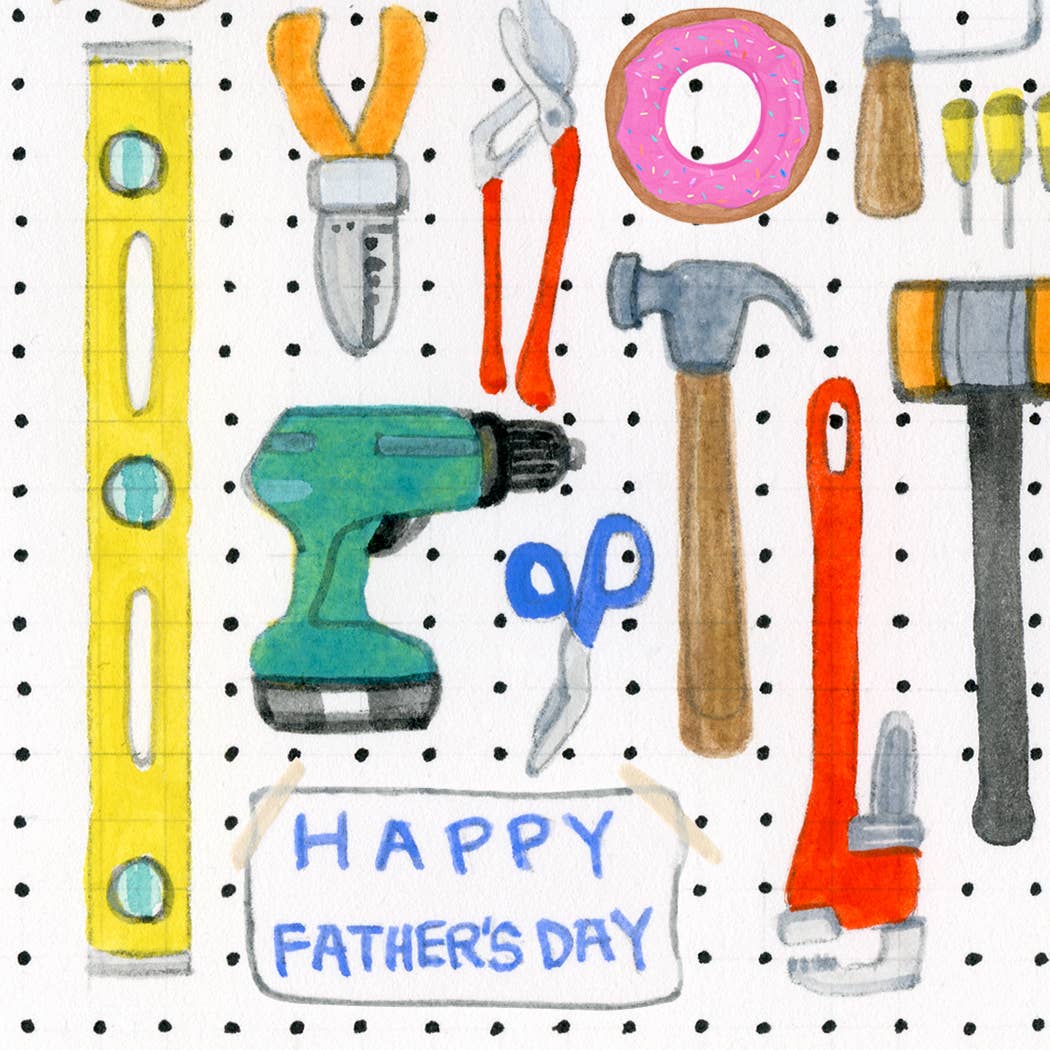 Dad Tools with Donut Card
