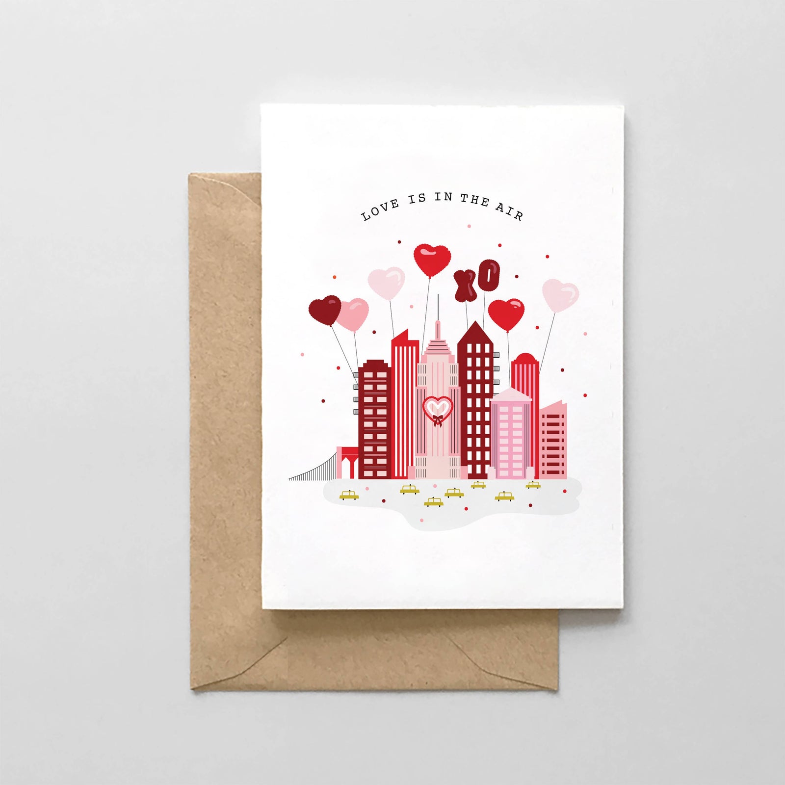 Love is in the Air - NYC Design- Valentine's Day Card