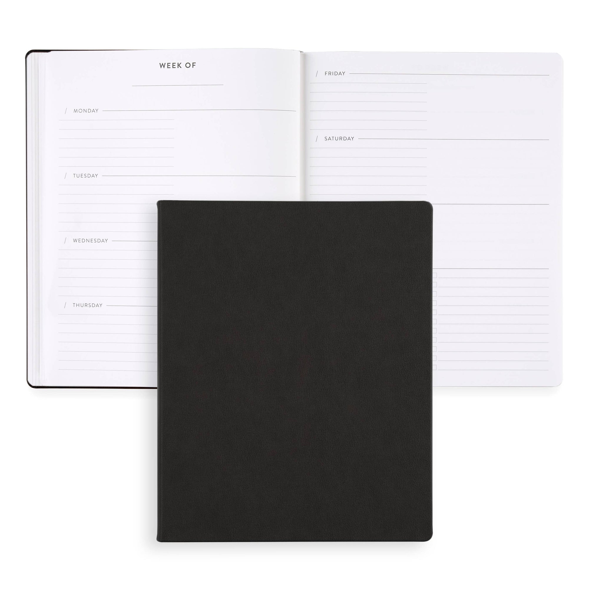 8x10 Softbound Undated Focused Planner - Black