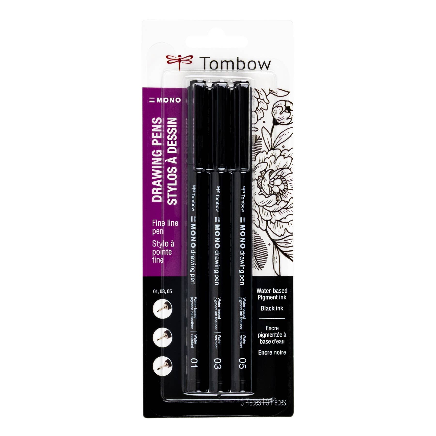 MONO Drawing Pens - 3-Pack