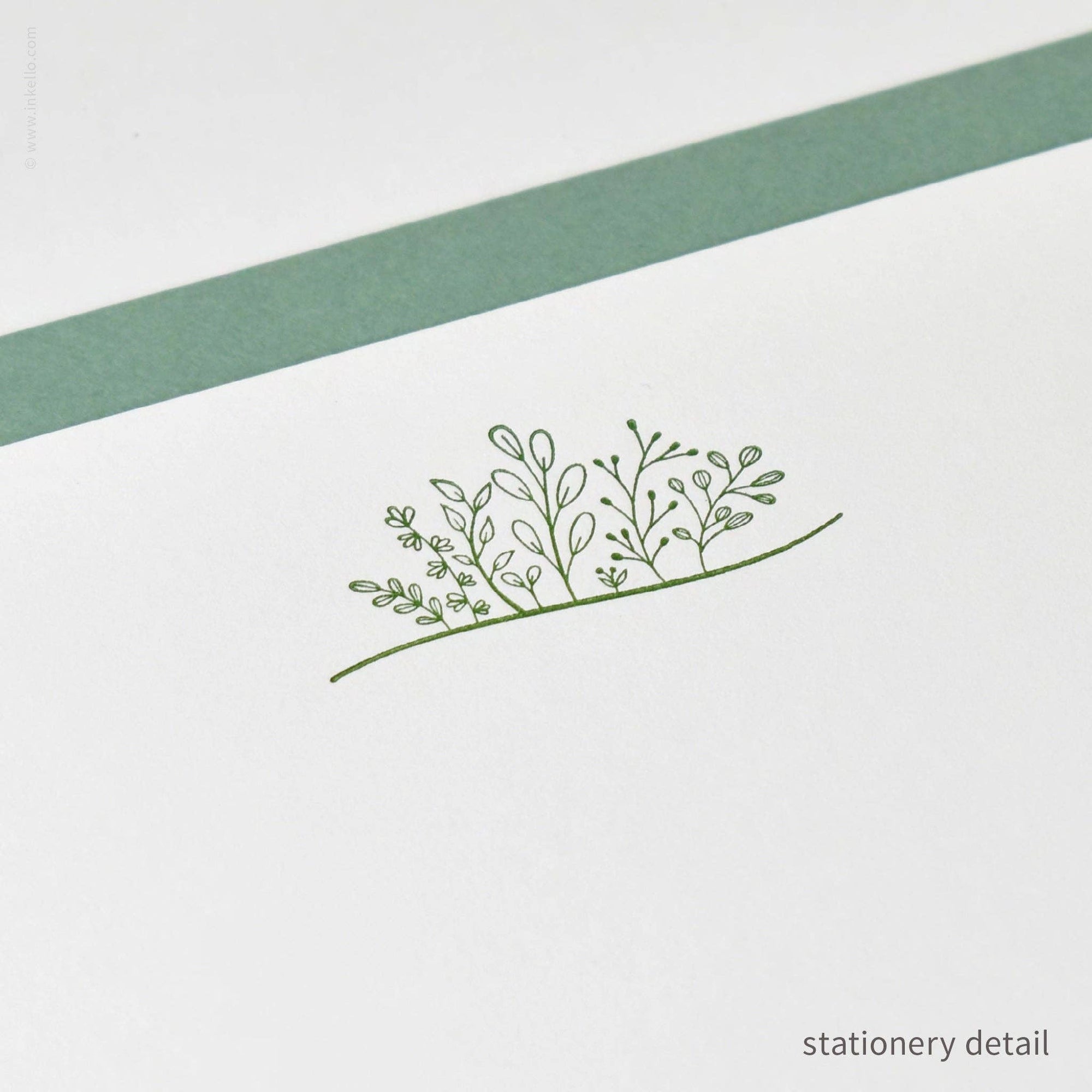 Stationery Set with Green Sprouting Plants (#472)