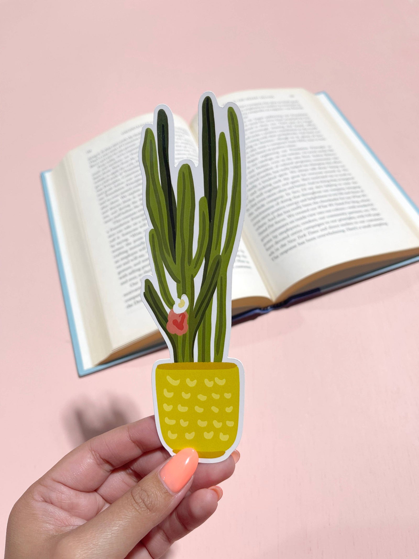 Cactus Die Cut Bookmark