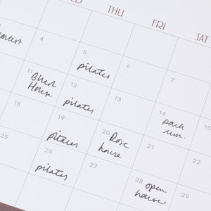 2026 Desk Calendar - Modern Type