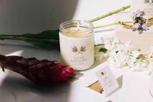 Lotus Blossom Signature Soy Wax Candle Jar