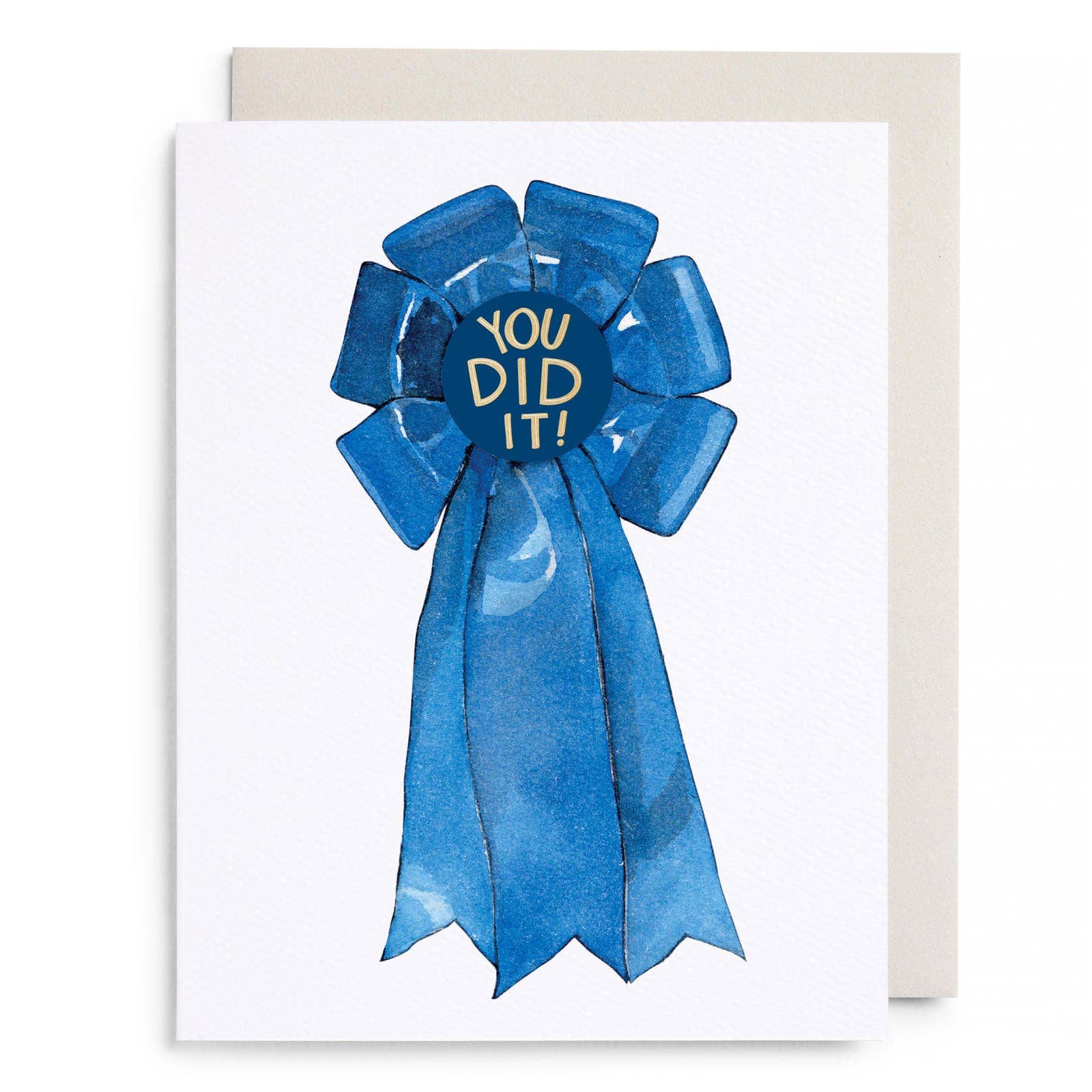 Blue Ribbon Greeting Card