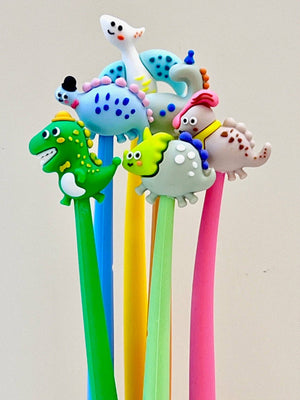 22623 DINO CARTOON GEL PEN-48