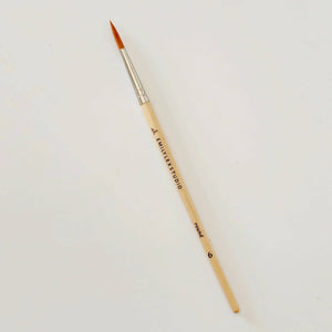 Watercolor paintbrush set of five wood brushes