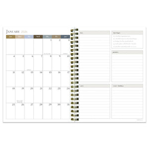 Simply French Blue Medium Weekly Monthly Planner 2025-2026