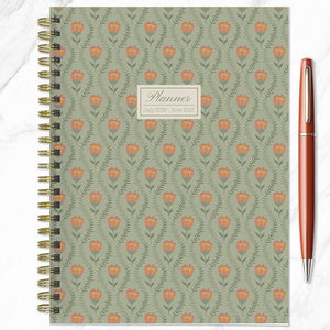 July 2026 - June 2027 Posies Medium Weekly Monthly Planner