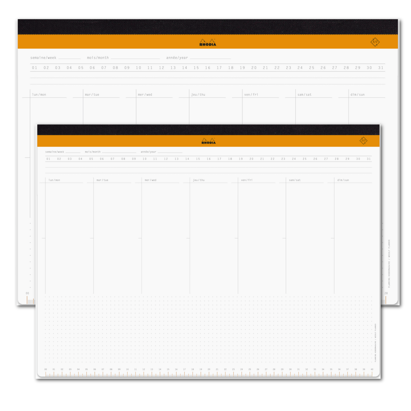 Rhodia Undated Weekly Desk Pad 