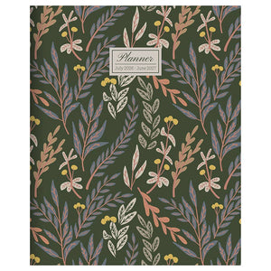 July 2026 - June 2027 Trailing Blooms Medium Monthly Planner