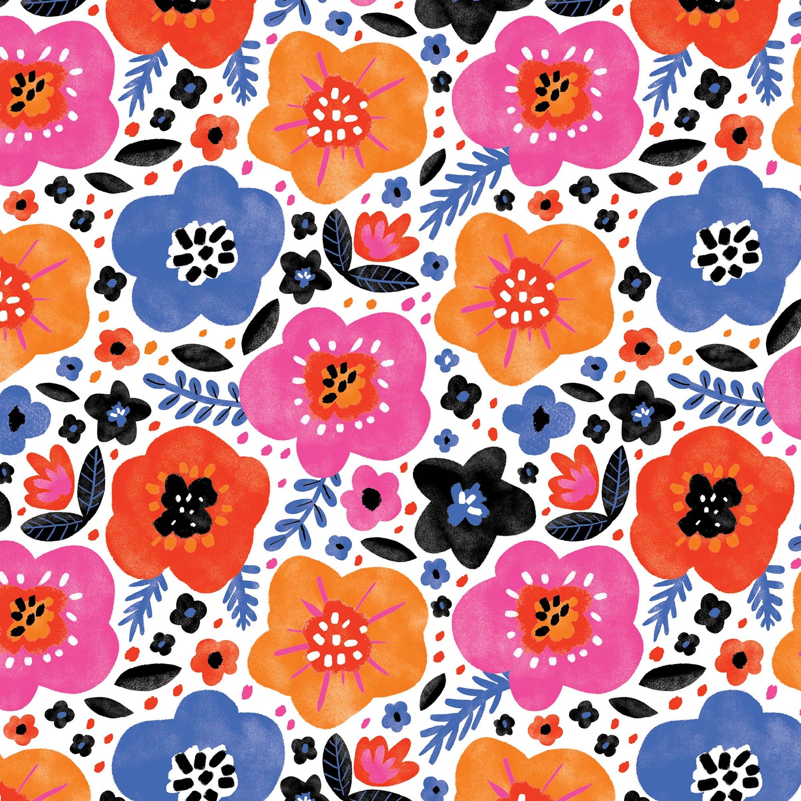 Wrap - Rolls - Modern Floral CLOSEOUT
