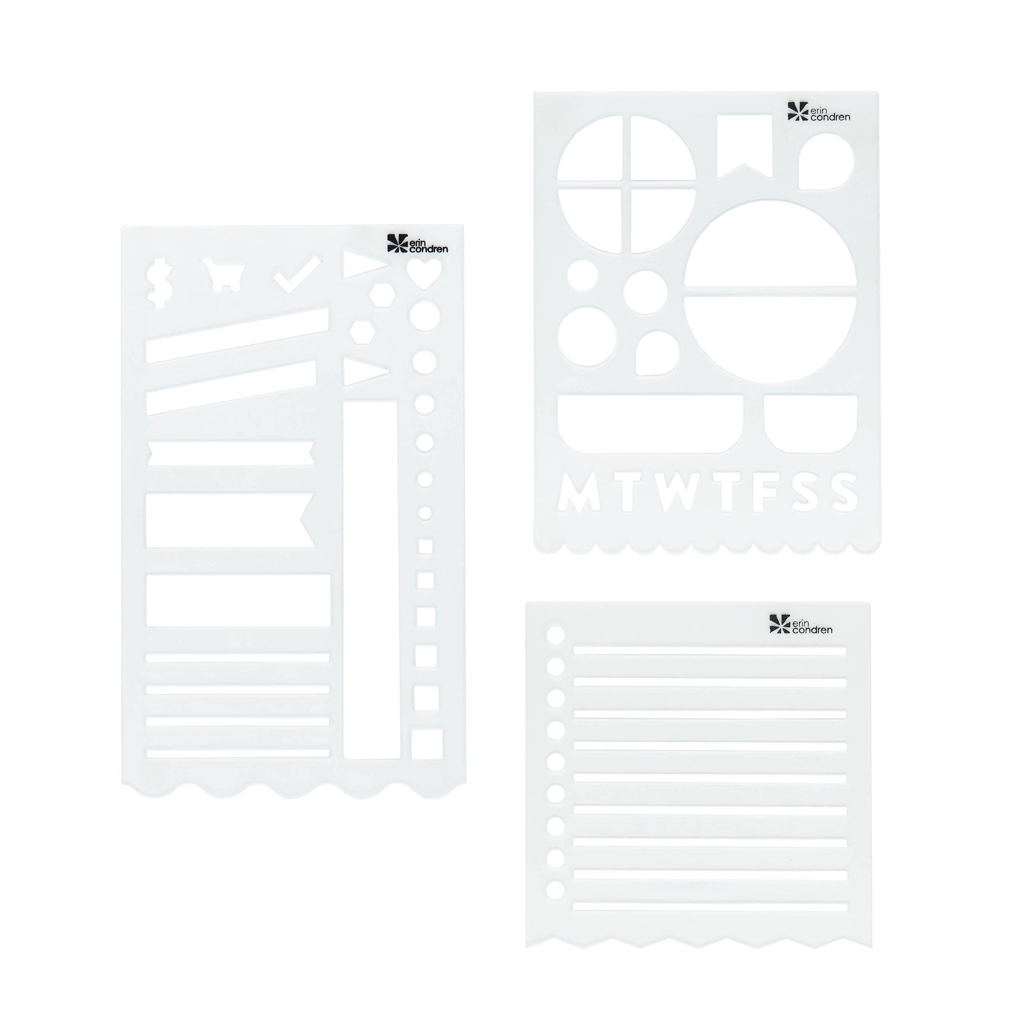Planning Bookmark Stencils 3-pack
