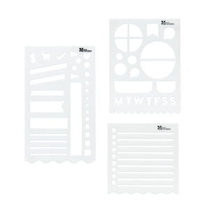Planning Bookmark Stencils 3-pack
