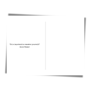 Alice Walker Inspiring Black Author Card | Activist Feminist