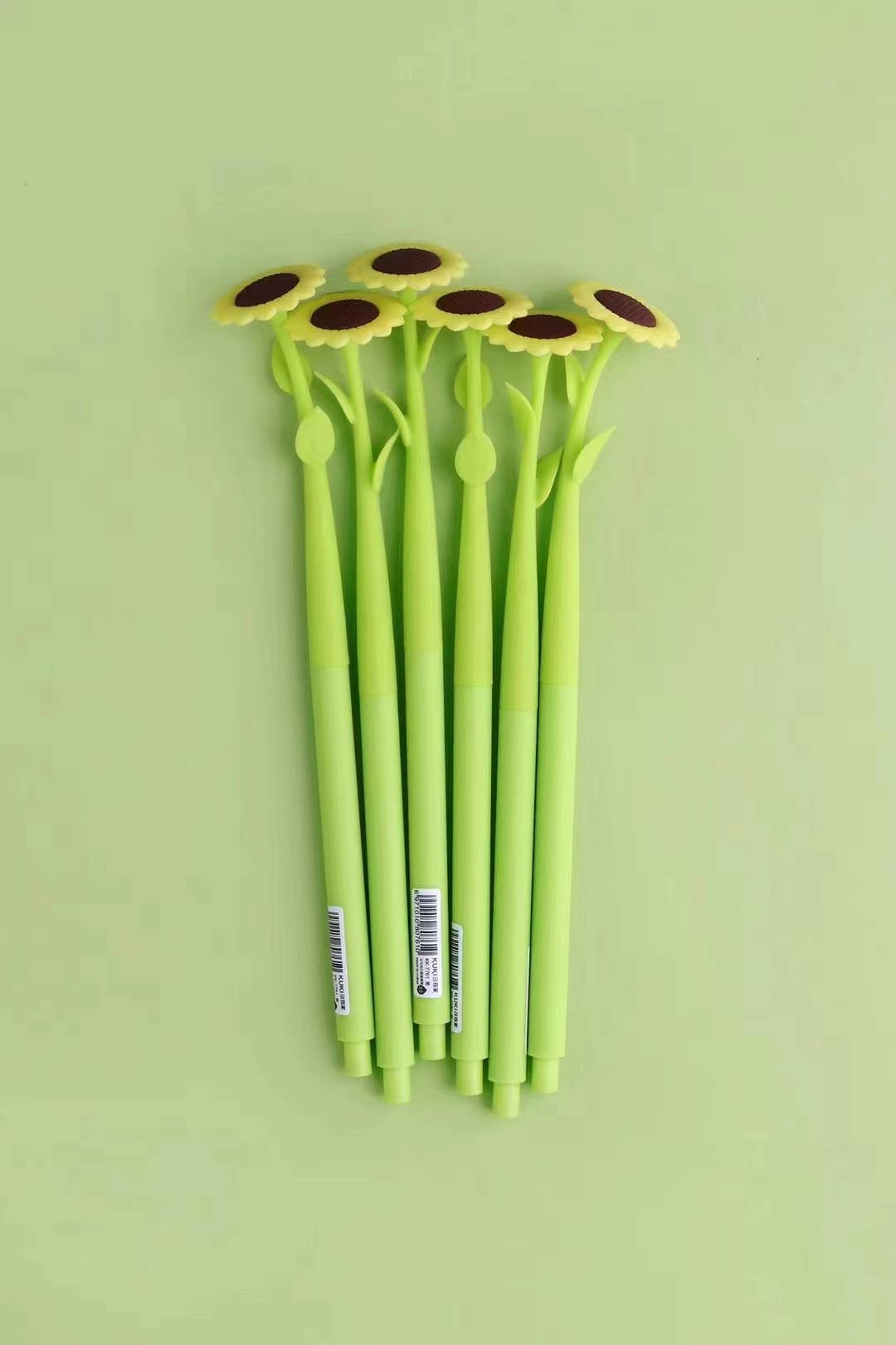 SUNFLOWER FLOWER WIGGLE GEL PEN