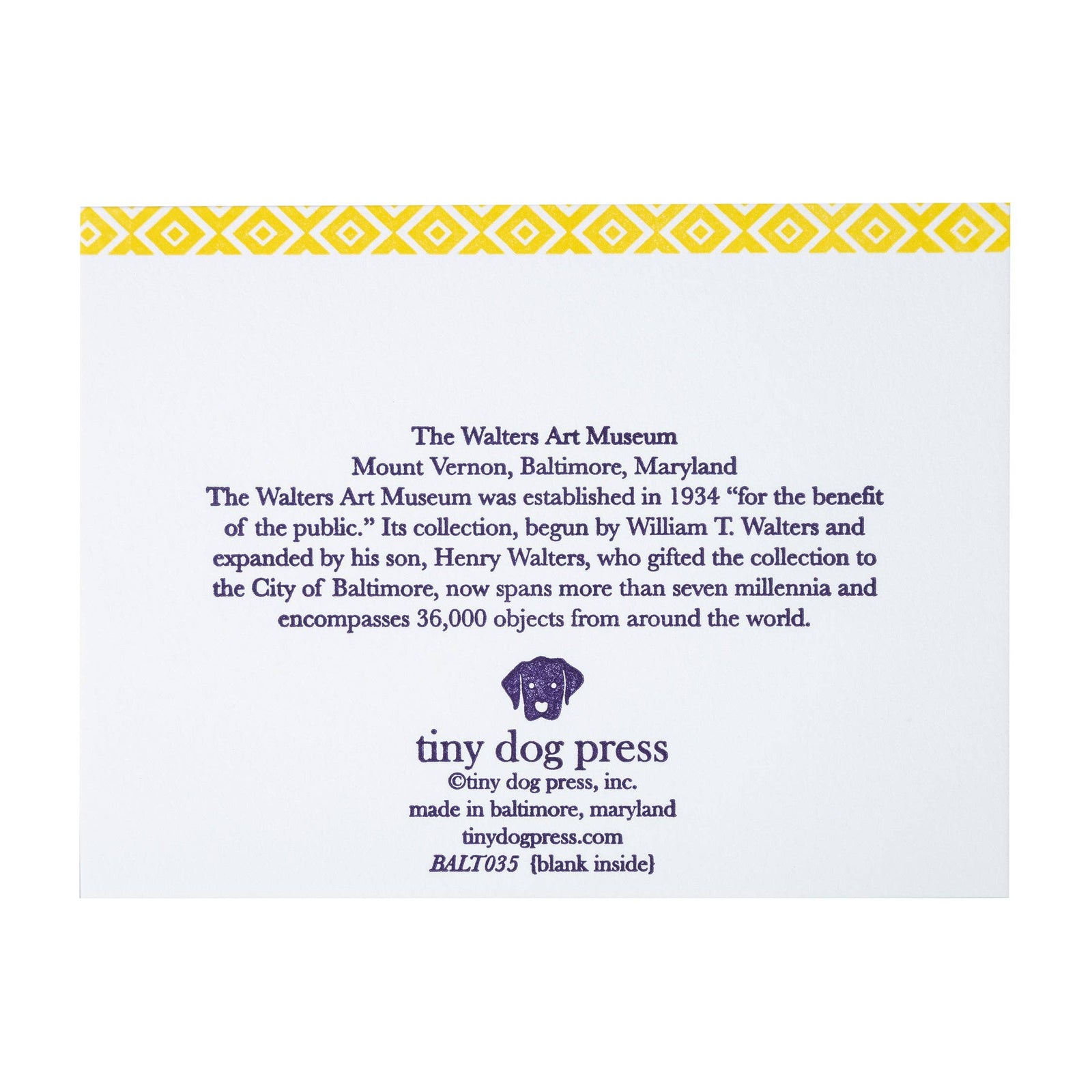 Baltimore Maryland |The Walters Art Museum Card