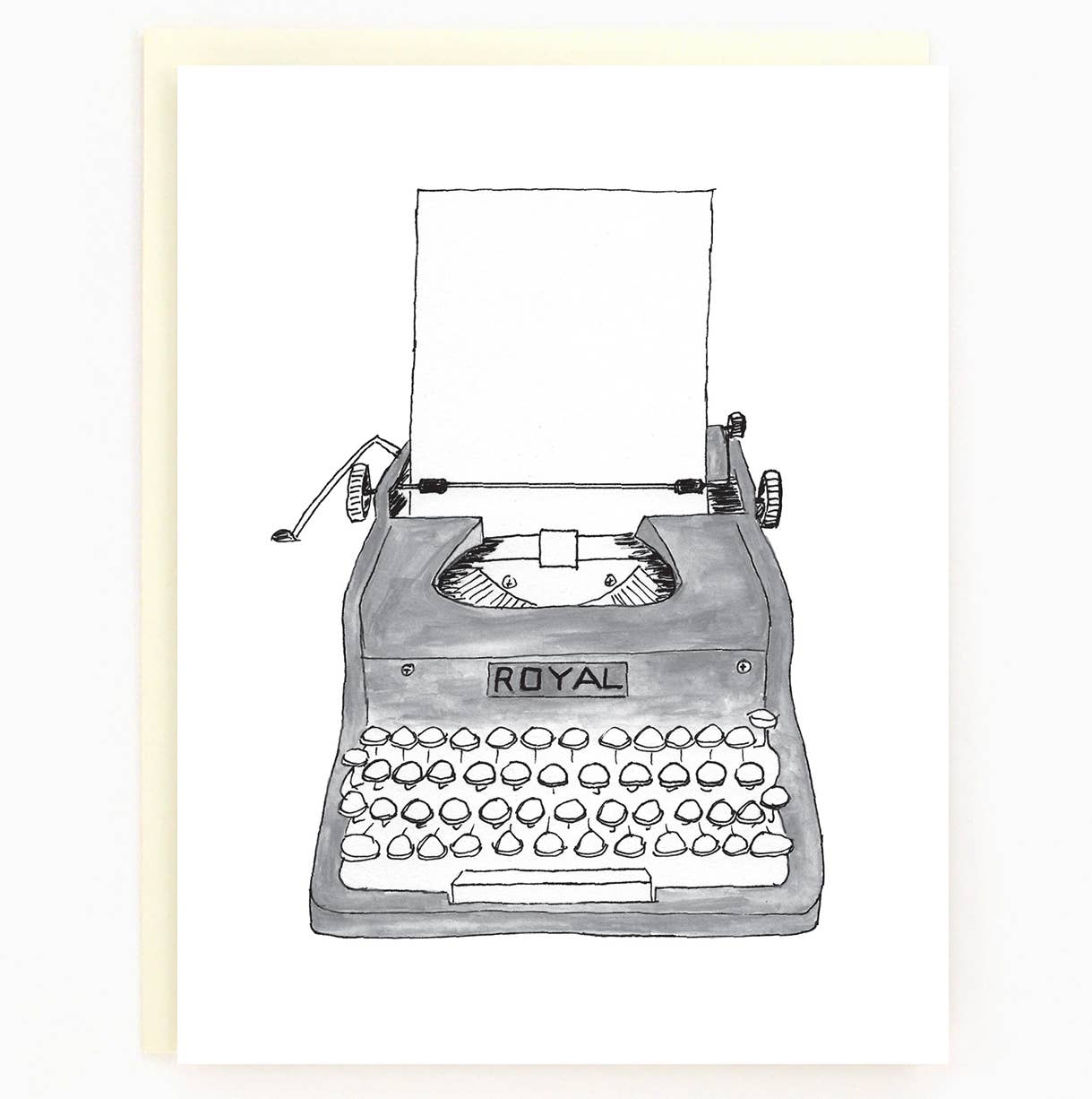 Blank Typewriter Card